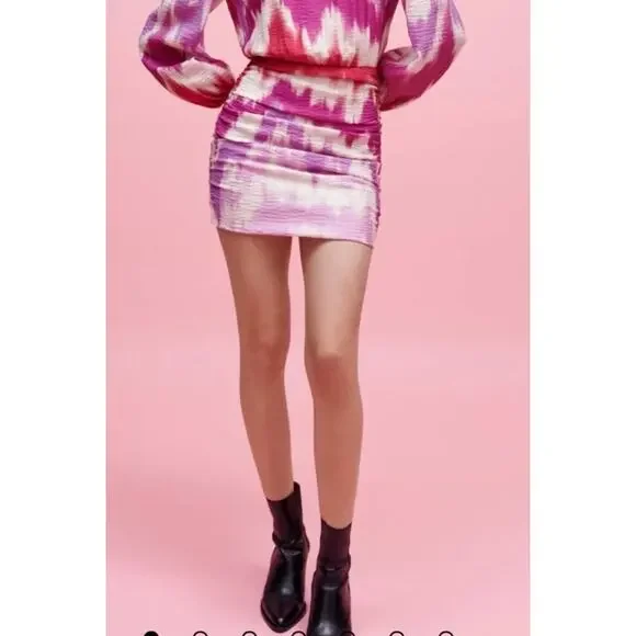 maje mini tie dye dress Mini tie-dye dress Blue For Women